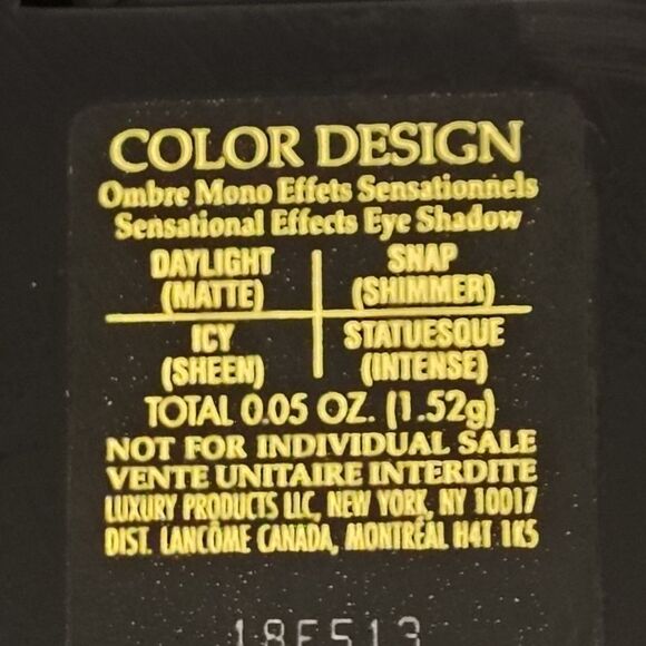 Lancome Paris 4 Quad Eyeshadow Palette Set Colour Design New Makeup - Picture 10 of 12